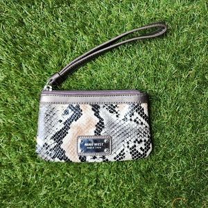 Nine West Snake Print Wristlet